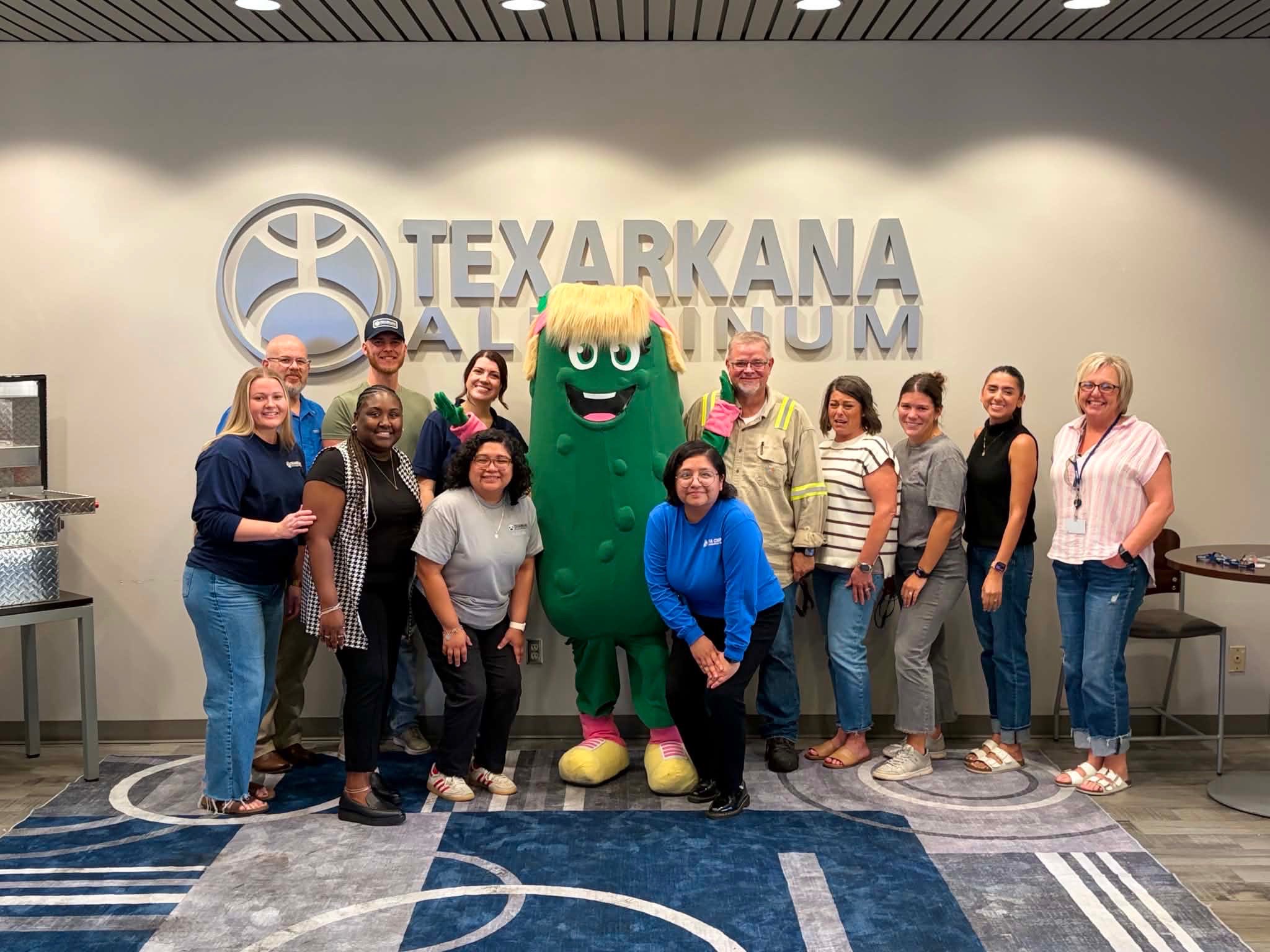 Paddy the Pickle at Texarkana Aluminum